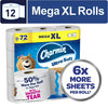 Charmin Toilet Paper Ultra Soft, 12 Mega XL Rolls, 2-Ply Bath Tissue