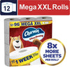 Charmin Toilet Paper Ultra Strong 12 Mega XXL Rolls, 440 Sheets Per Roll