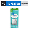 Great Value 13-Gallon Drawstring Tall Kitchen Trash Bags, Unscented, 40 Bags