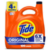 Tide Laundry Detergent Liquid with 6X Boosted Cleaning Power, Original Scent, 125 fl oz, 100 Loads