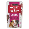 Purina Moist & Meaty Dry Dog Food, High Protein Steak Flavor with Real Beef, 12 Count
