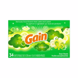 Gain Dryer Sheets with Original Fresh Scent, 34 Count